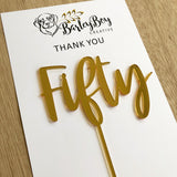 Cake topper - Number (word style)