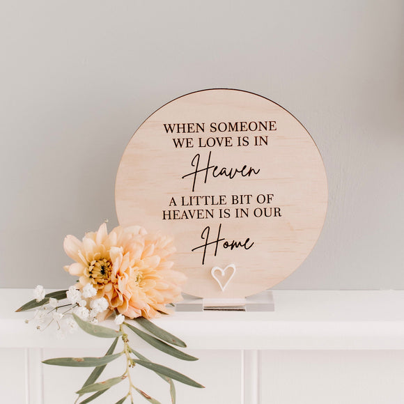 When someone we love… Plaque