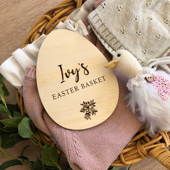 Easter basket plaque