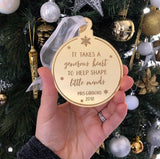 Teacher gift Christmas decoration