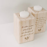 Tea light candle holder (A mother is..)