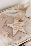 Star engraved pine plaque (twinkle twinkle little star)