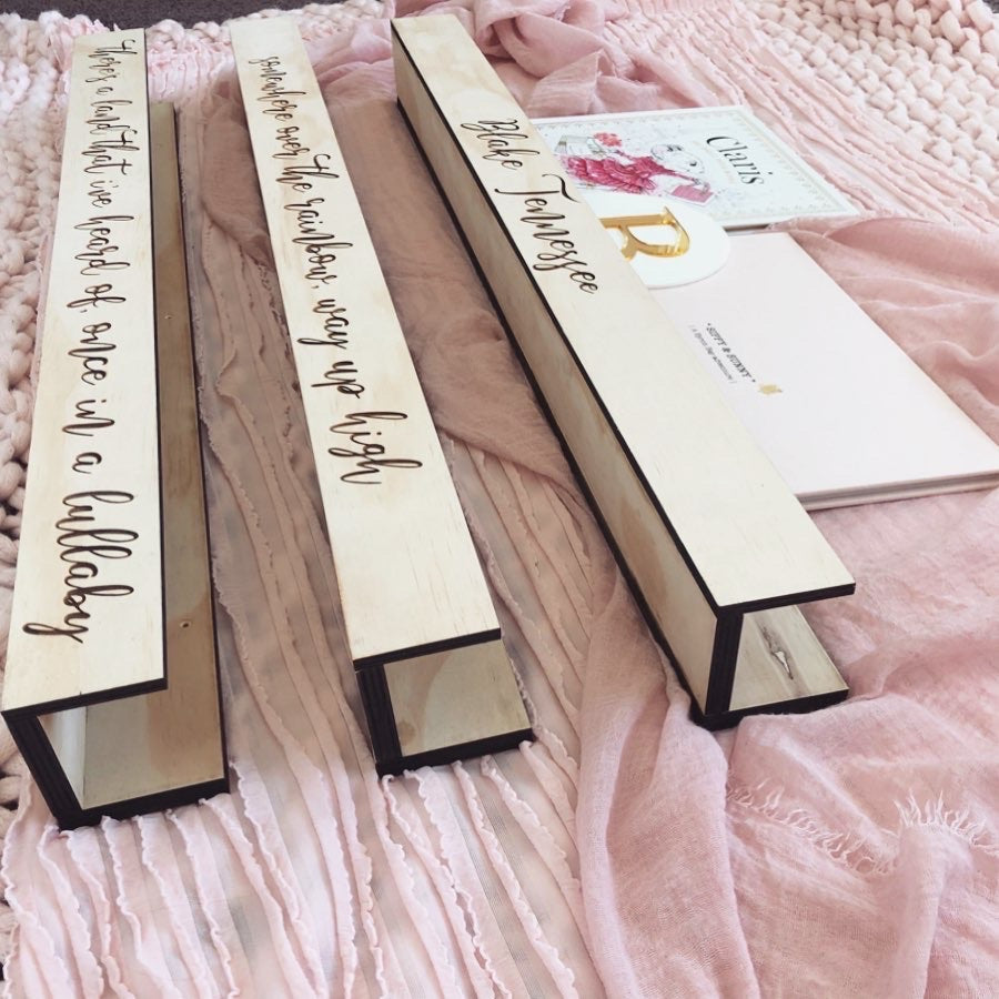 Pine Engraved Shelves – Barleyboy Creative