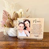 Mum + quote photo frame