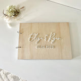 A4 Wedding Guest book (acrylic lettering)