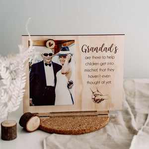 Grandad’s + quote photo frame