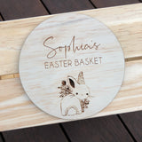 Easter basket name plaque