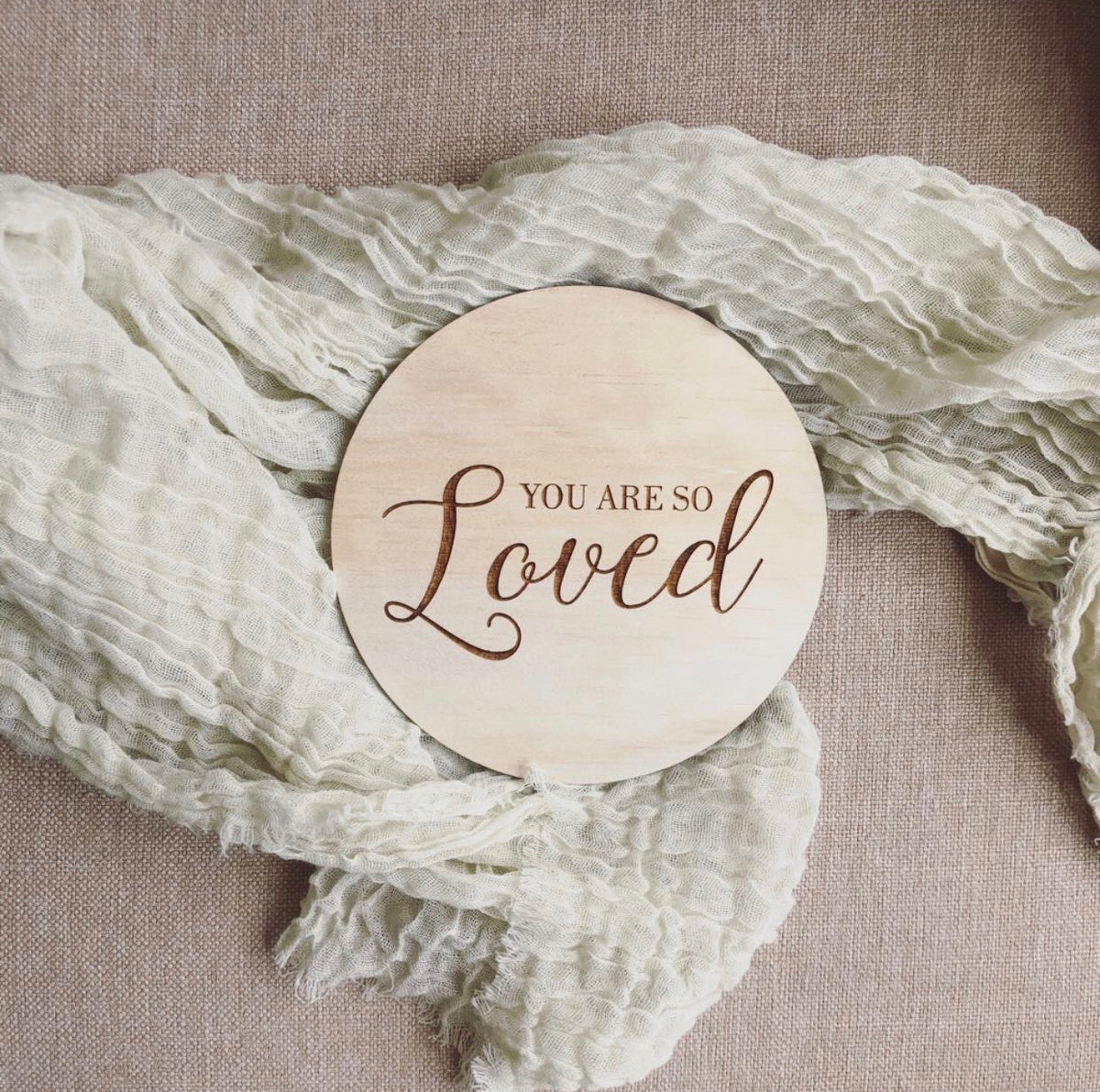 You are so loved plaque Barleyboy Creative