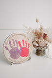 Handprint plaque on stand (custom name)