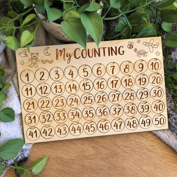 My Counting Board 1-50