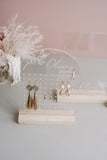 Earring Holder with wooden base