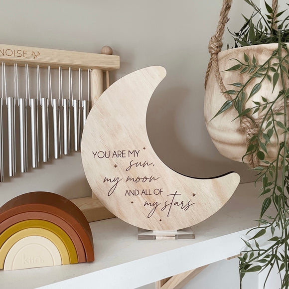 You are my sun, my moon and all of my stars standing plaque