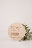 I choose you/ I’d choose you plaque (choice of 1 or 2)