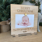 Merry Christmas standing photo frame