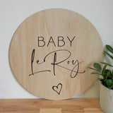 Round Sign (Laser Engraved)