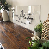 Business logo signage