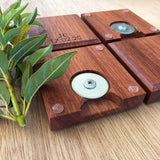 Coaster with bottle opener - Jarrah