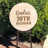 Round Sign (Laser Engraved)