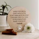 Paw print plaque