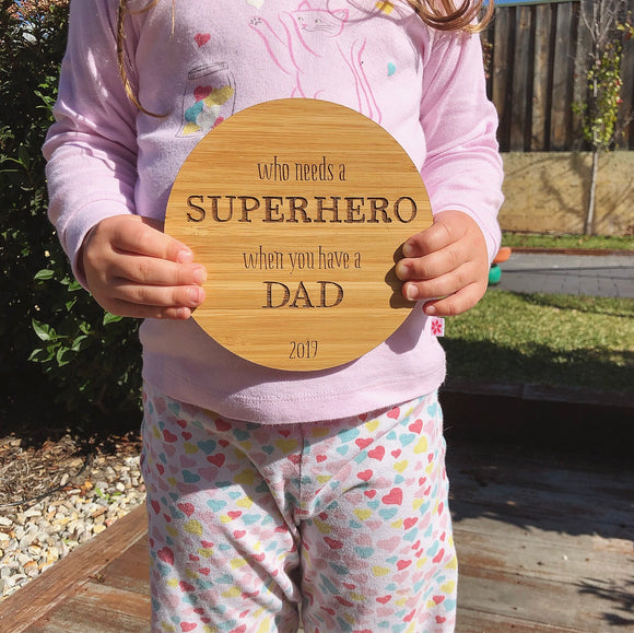 Superhero Plaque