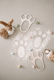 Easter Bunny feet stencil