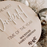 It’s the most wonderful time of the year plaque