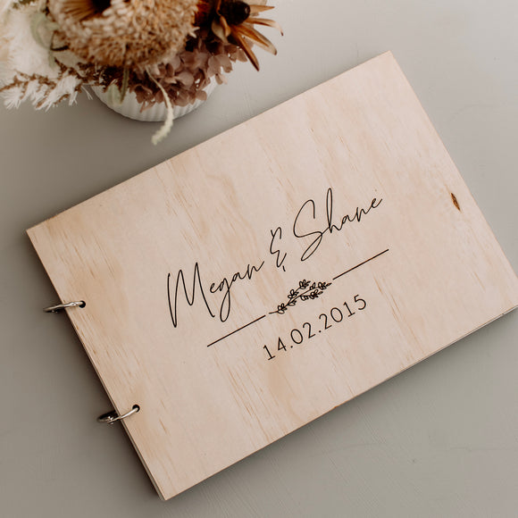 A4 Wedding Guest book