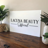 Business logo signage